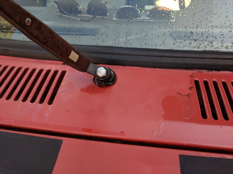 More clearcoat is various stages of gone-ness.
